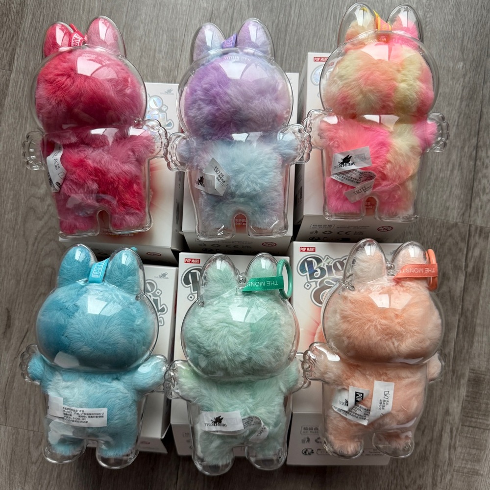 Complete Set 6 Labubu Big Into Energy with Cases Pop Mart Vinyl Plush Popmart - Picture 11 of 12